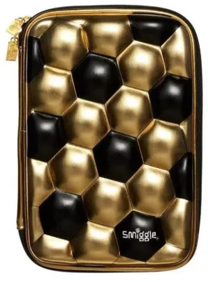SMIGGLE Gold Hardtop Pencil Case - Black