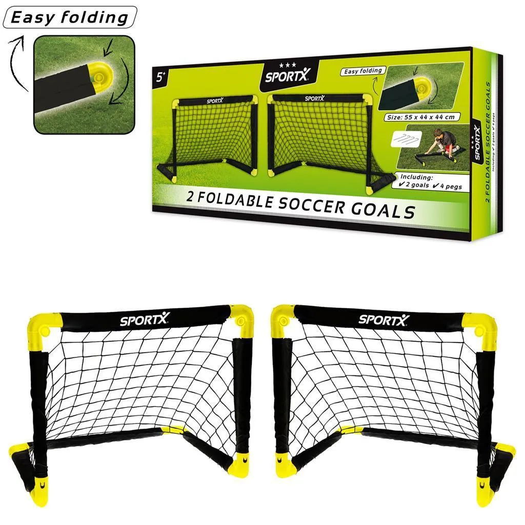 SportX Soccer Goal Set with 2 Goals