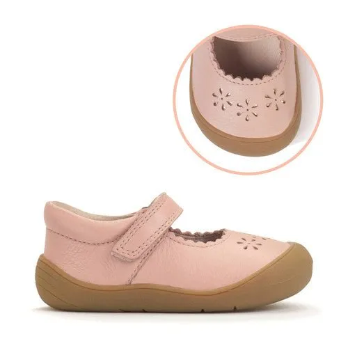 Start-Rite: Eva - Dusky Pink Leather Flowers