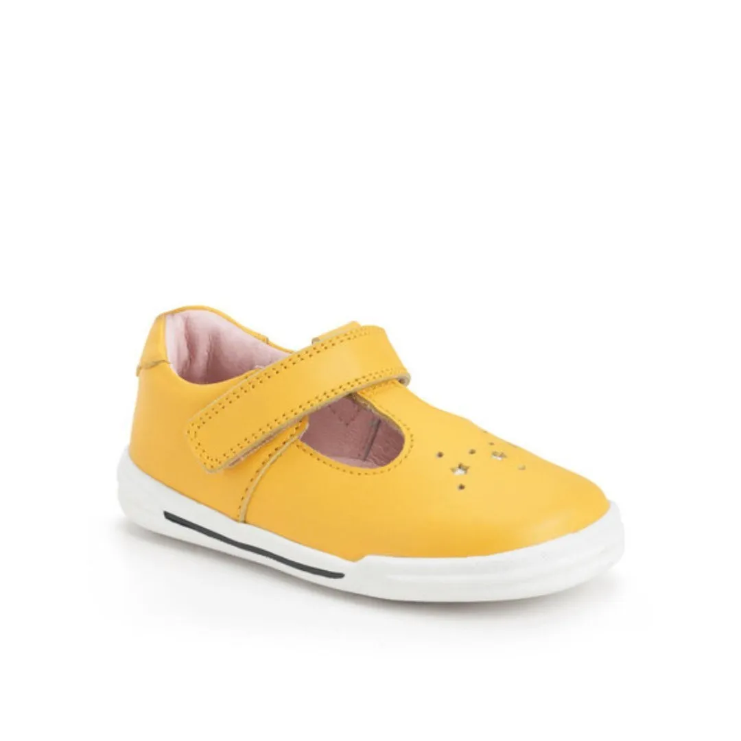 Start-Rite: Playground T-Bar Shoes - Yellow Leather