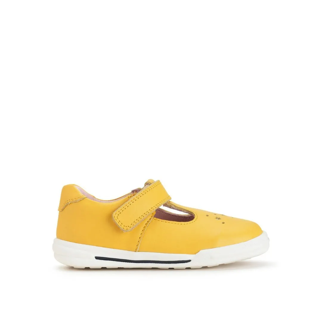 Start-Rite: Playground T-Bar Shoes - Yellow Leather