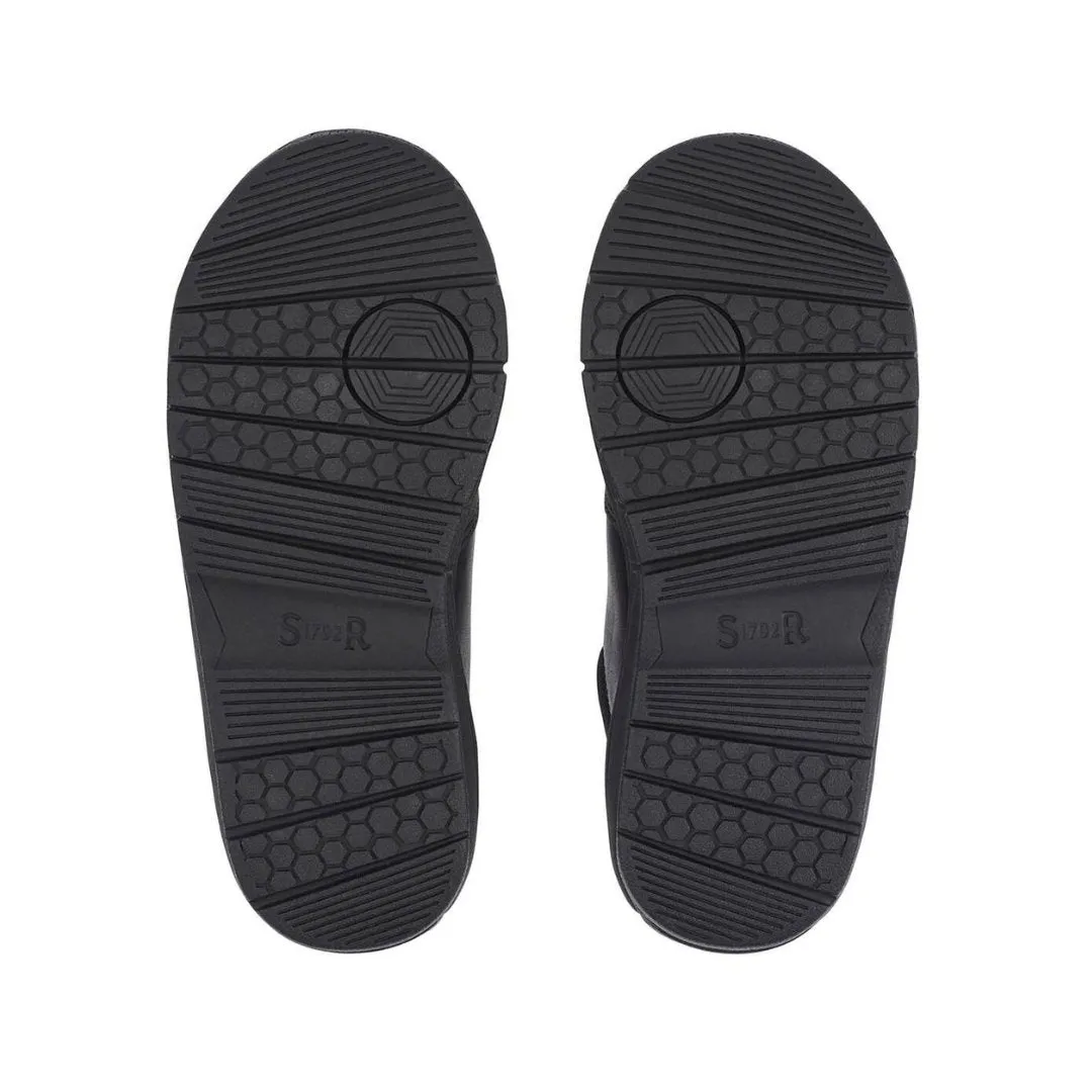 Start-Rite: Strike Riptape School Shoes - Black Leather