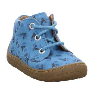 Superfit: Patterned Lace up Boots - Blue