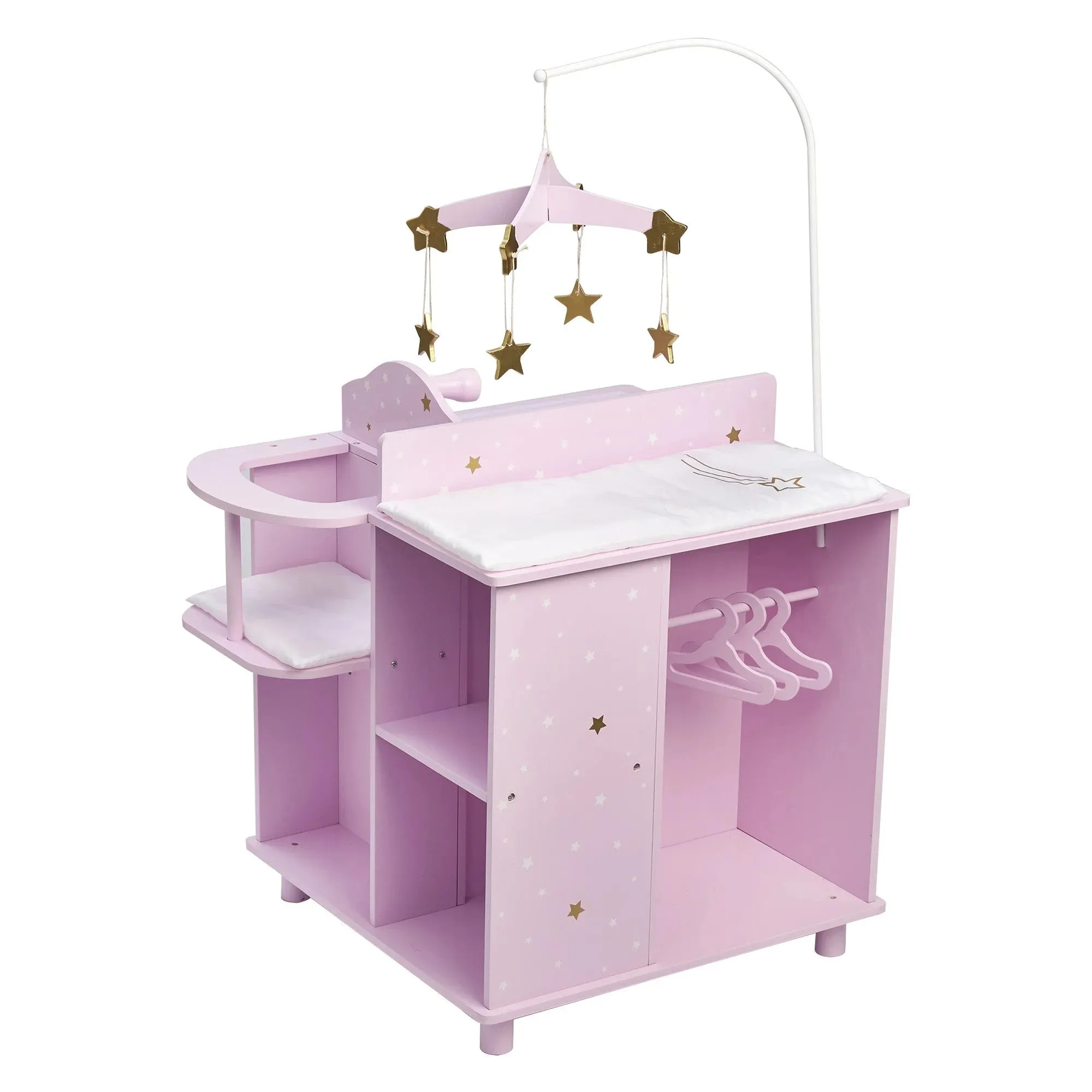 Teamson USA Olivia's Little World Twinkle Stars Princess 4-in-1 Baby Doll Furniture