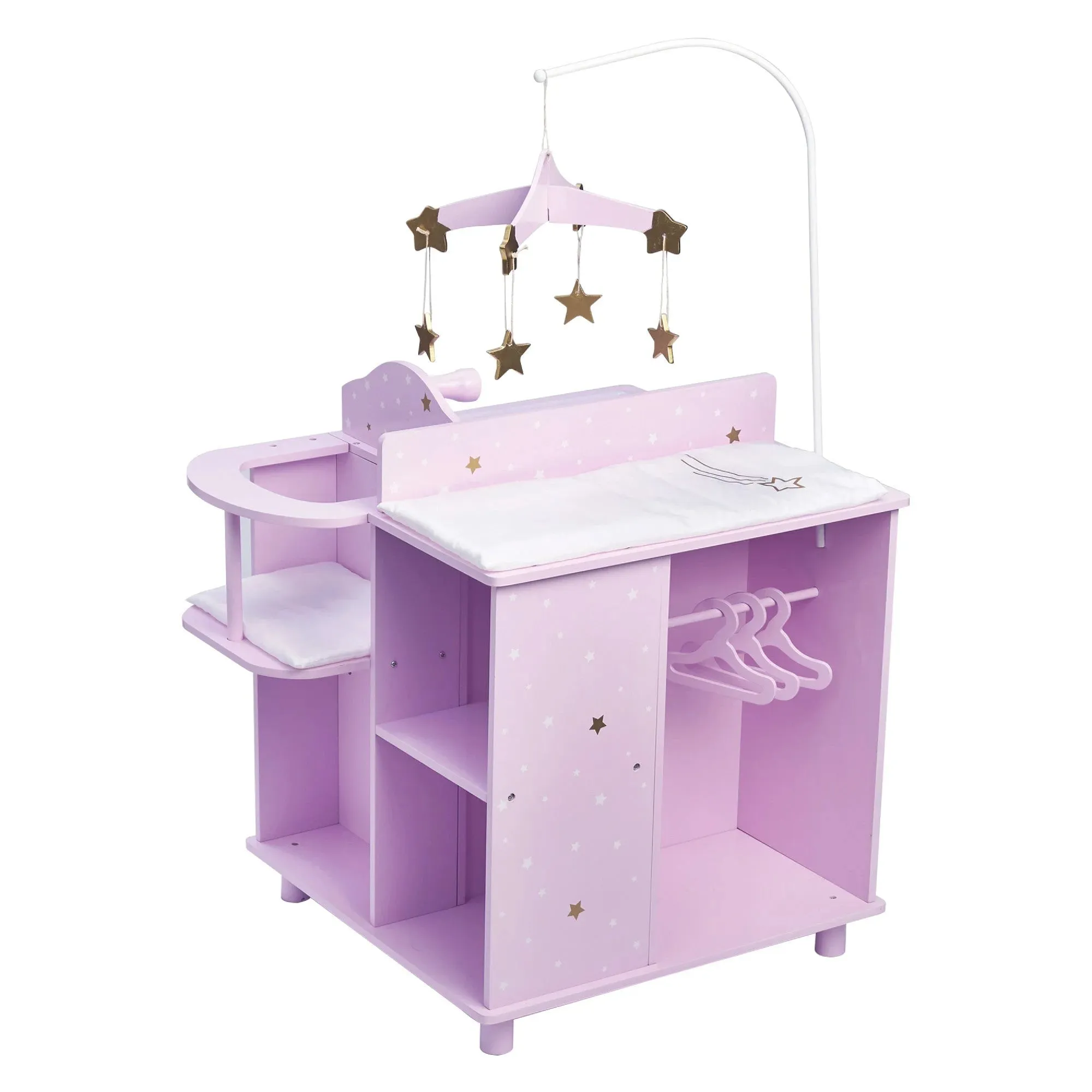 Teamson USA Olivia's Little World Twinkle Stars Princess 4-in-1 Baby Doll Furniture