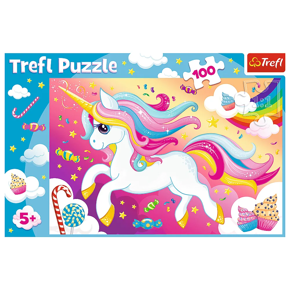 TREFL 100 PIECE PUZZLE BEAUTIFUL UNICORN