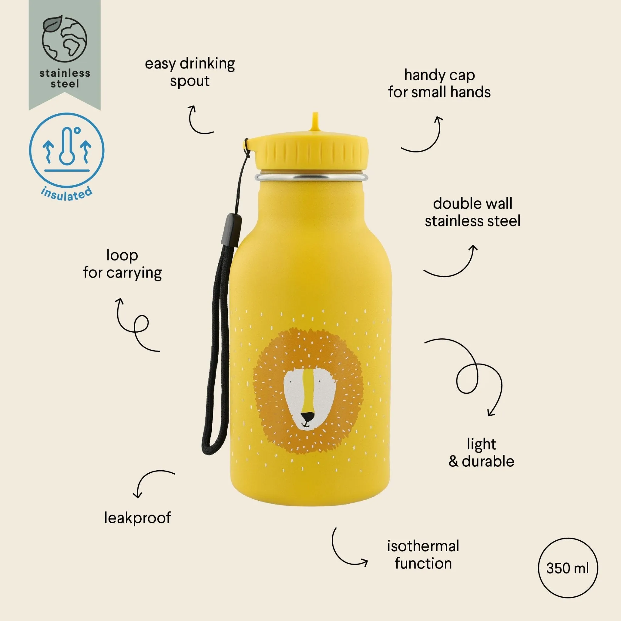 Trixie: Bottle 350ml - Mr. Lion