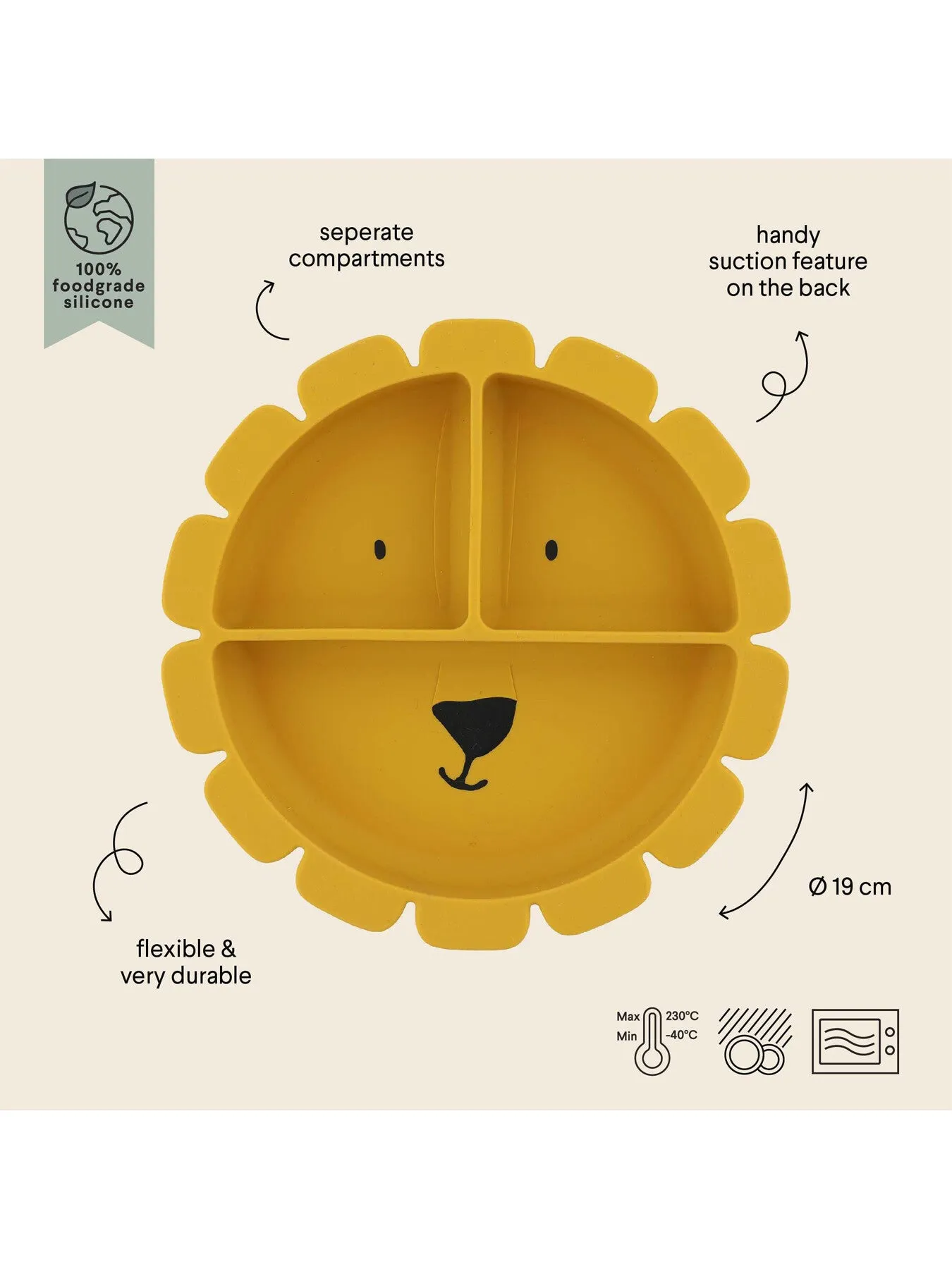 Trixie: Mr Lion - Divided Suction Plate