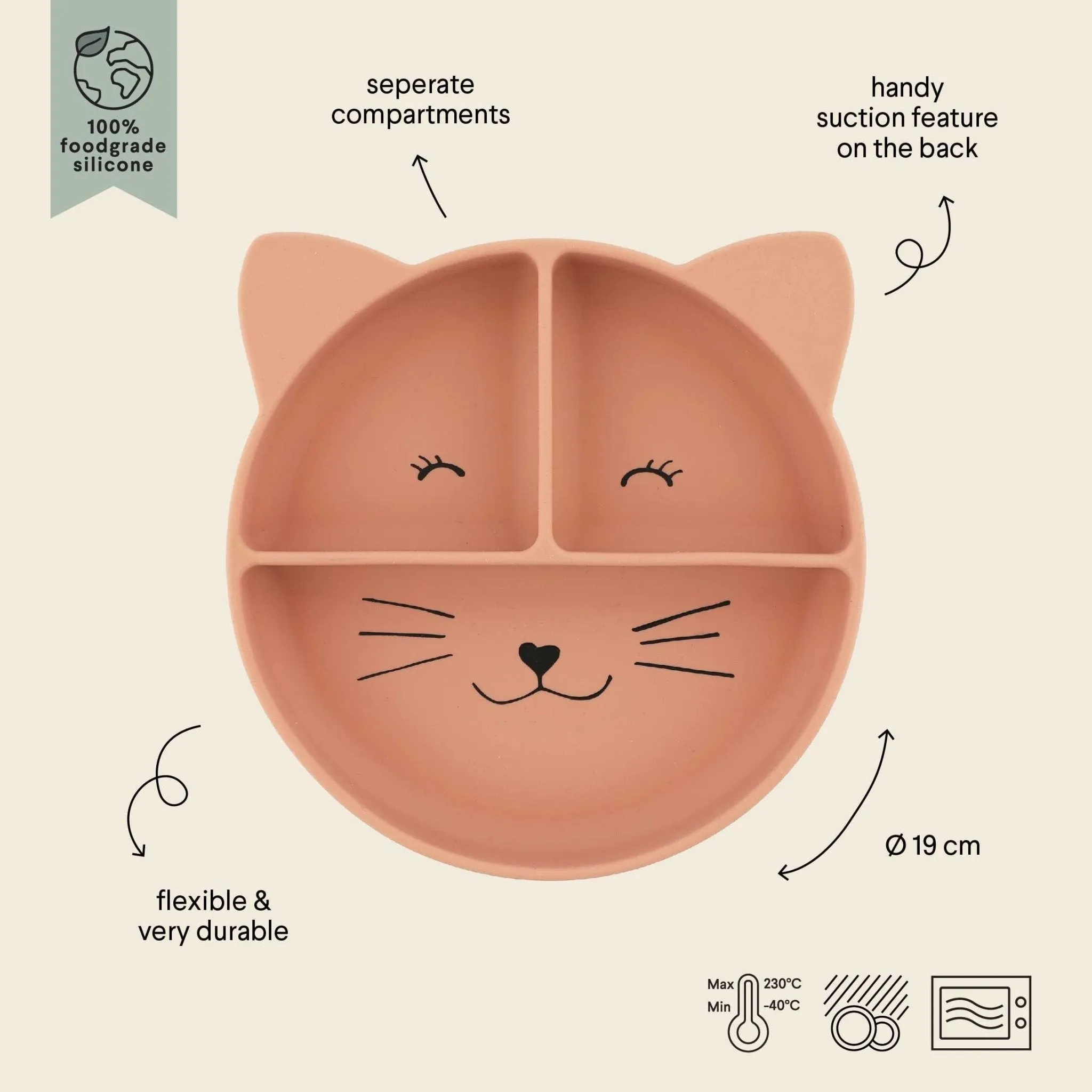 Trixie: Mrs Cat - Divided Suction Plate
