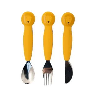 Trixie: Silicone Cutlery Set 3-pack - Mr. Lion