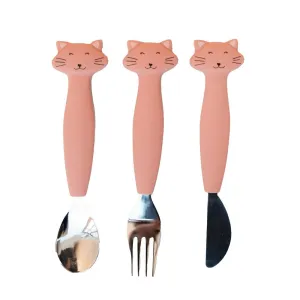 Trixie: Silicone Cutlery Set 3-pack - Mrs. Cat