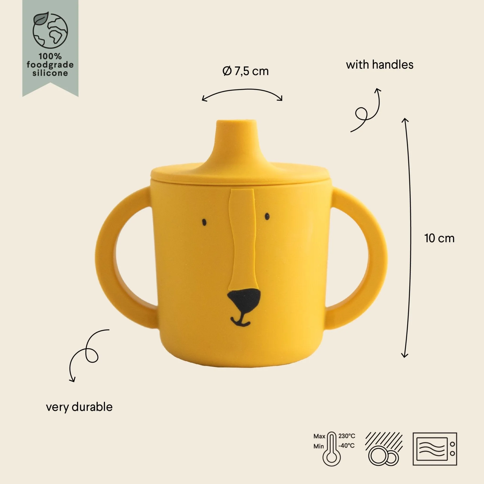 Trixie: Silicone Sippy Cup - Mr. Lion