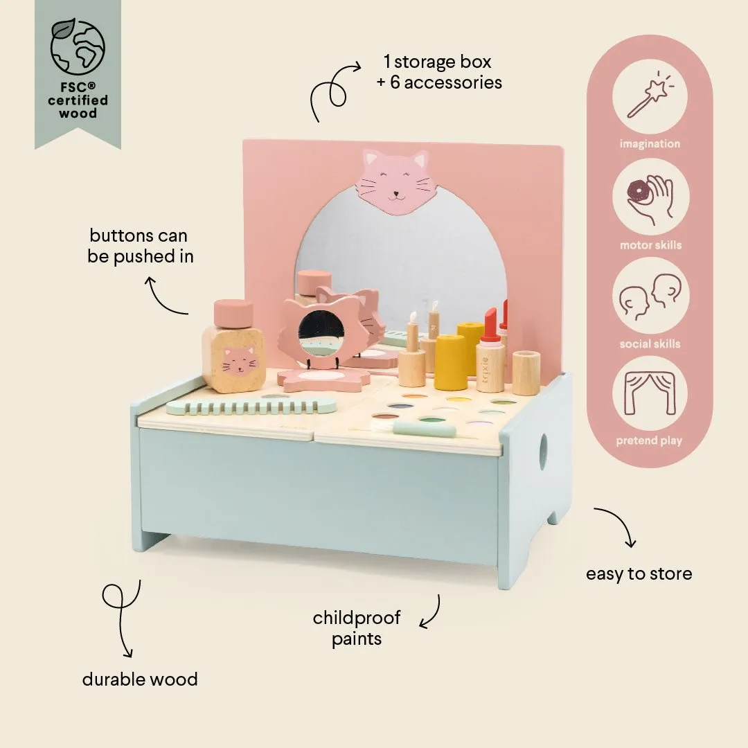 Trixie: Wooden Make-up Table