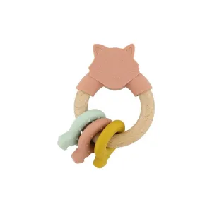 Trixie: Wooden silicone activity ring - Mrs. Cat