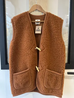 Vest: Adult Yoko Wool Aspen Windbreaker Vest – Fox