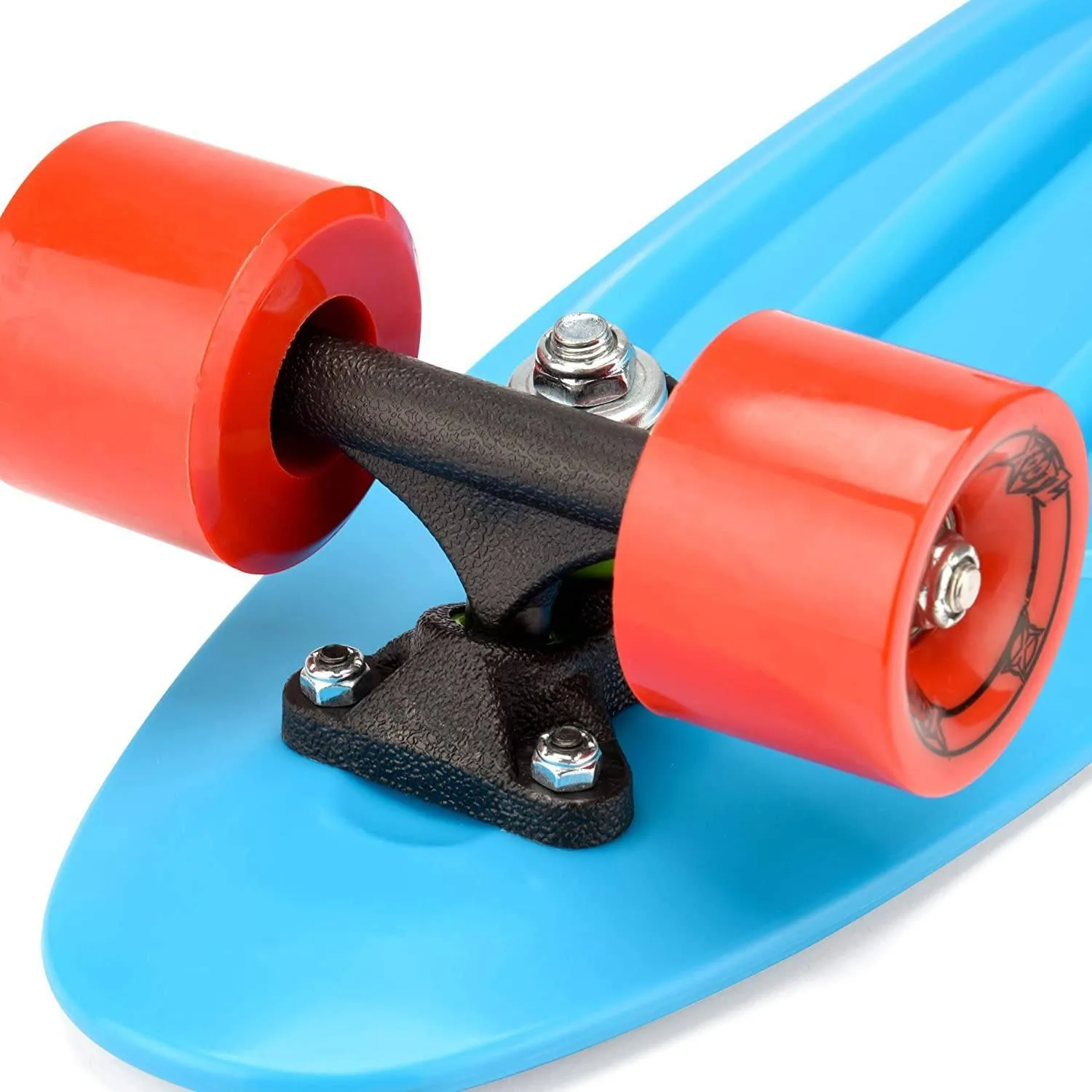 XOOTZ 22-Inch Kid's Mini Cruiser Skateboard - Pastel Blue