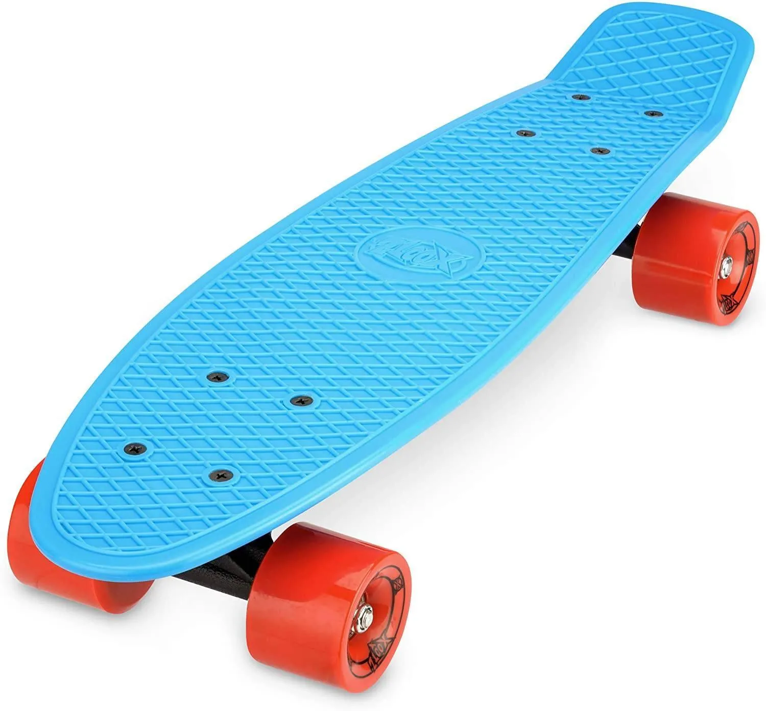 XOOTZ 22-Inch Kid's Mini Cruiser Skateboard - Pastel Blue