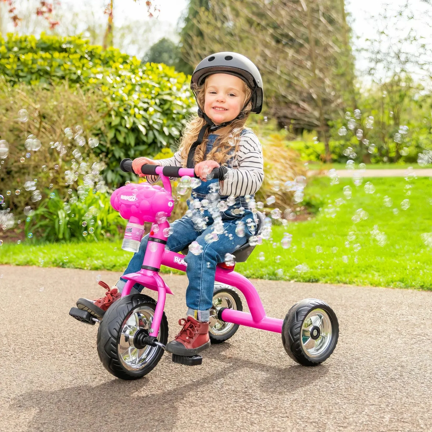 Xootz Bubble Go Trike - Kids Tricycle Pink