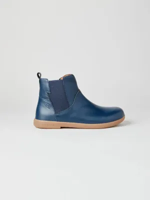 Zig   Star: Rockit Kids Boot - Navy Leather